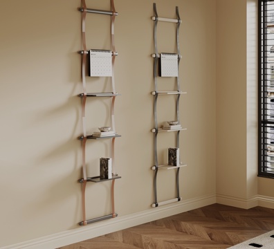 现代置物架 装饰架su模型