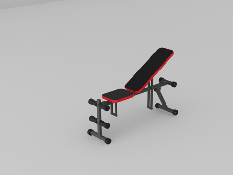 健身器材su模型