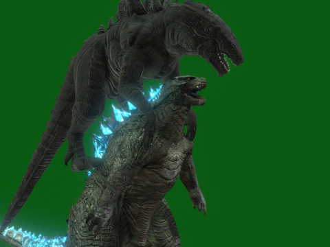 哥斯拉2014对战吉拉1998su模型