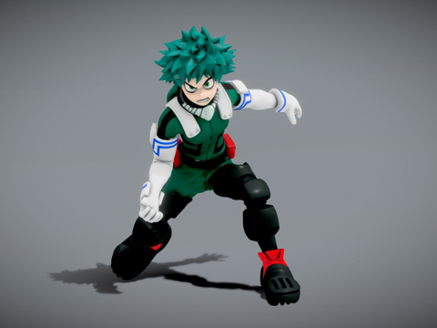 绿谷出久-我的英雄学院su模型