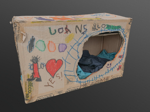 猫咪睡箱su模型