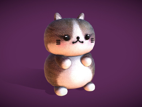 可爱胖猫su模型