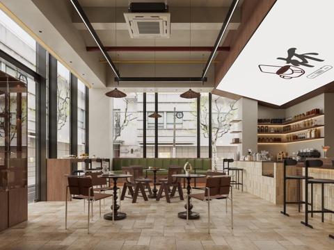 中古咖啡店su模型