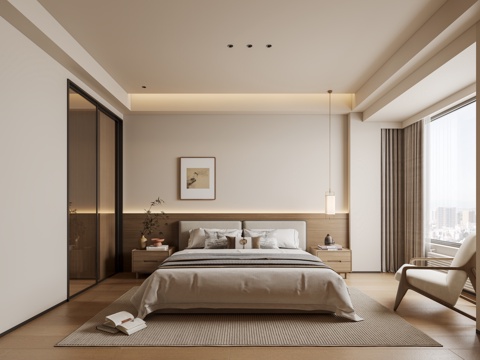 宋式卧室su模型