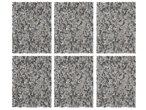 现代庭院景观石子su模型