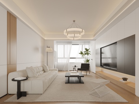 现代客厅su模型