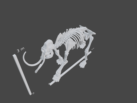阿克斯猛犸象su模型