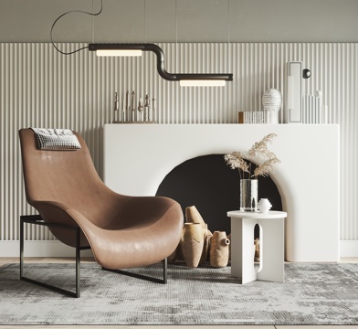 B&amp;B ITALIA 现代休闲椅 沙发椅su模型