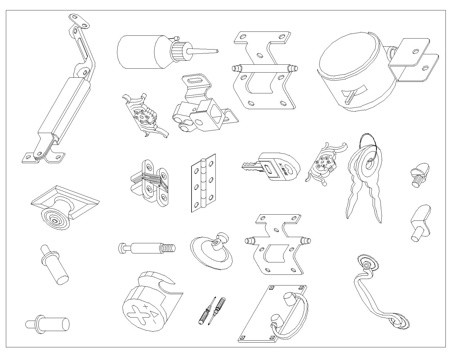 五金CAD图库cad施工图