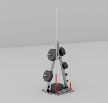 健身器材su模型