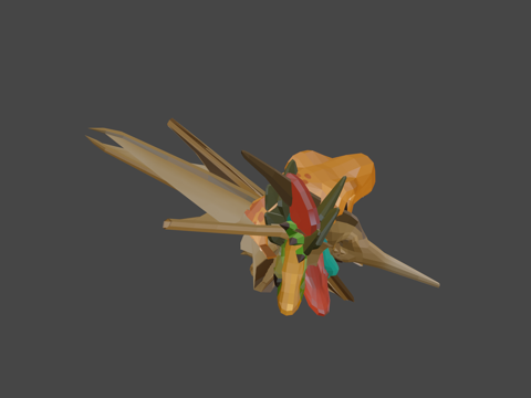 [低多边形]动画恐龙su模型