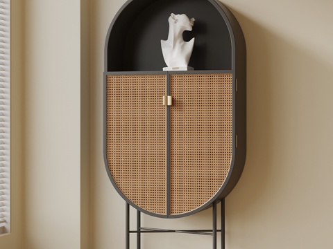 法式装饰柜su模型