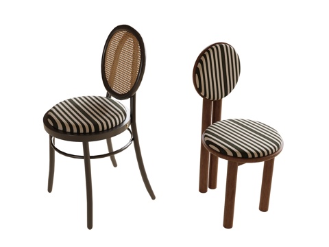 现代餐椅 单椅 书椅su模型