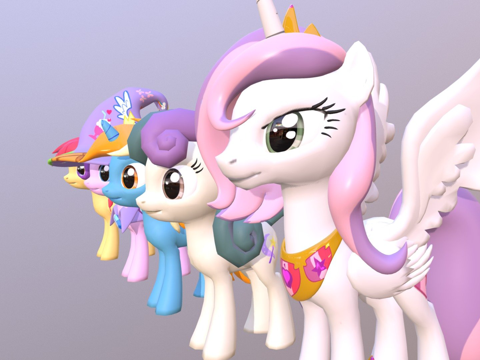 小马朋友su模型