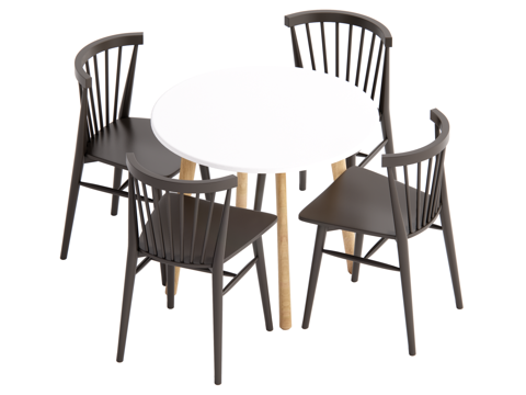 现代休闲桌椅su模型