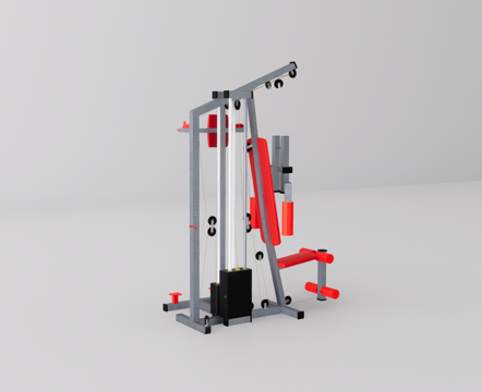 健身器材su模型