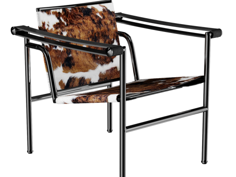 CASSINA 奶牛皮休闲椅 包豪斯休闲椅 扶手椅1su模型