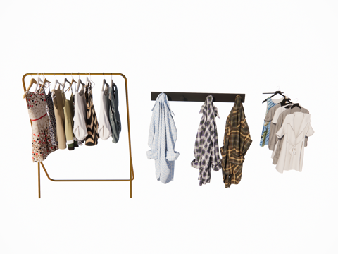 家纺 衣服su模型