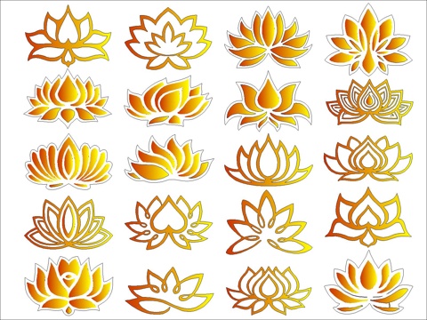 新中式莲花cad施工图