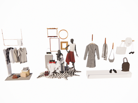 家纺 衣服su模型