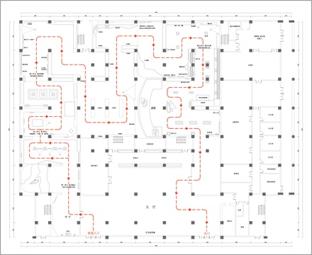 博物馆平面布置图cad施工图