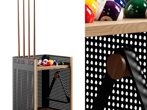  RS Barcelona - Mou 地板球杆架3d模型 