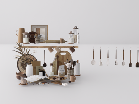 厨具组合su模型