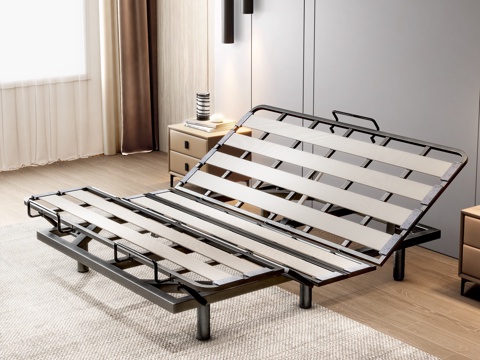  铁架床 床架 排骨架 双人床 升降床 电动床 功能床 按摩床3d模型 