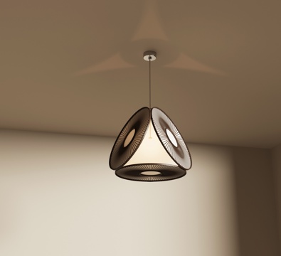 新中式吊灯 客厅吊灯su模型