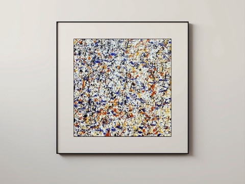 现代装饰挂画su模型