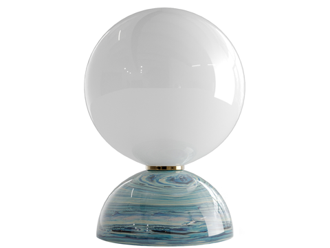  现代简约台灯 台灯 简约台灯  灯 玻璃台灯3d模型 