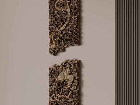 现代挂件 墙饰su模型