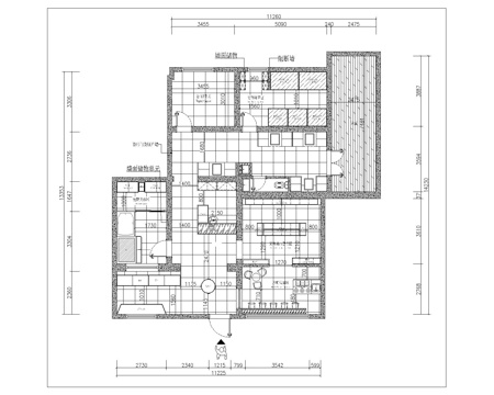 宠物医院CAD平面cad施工图