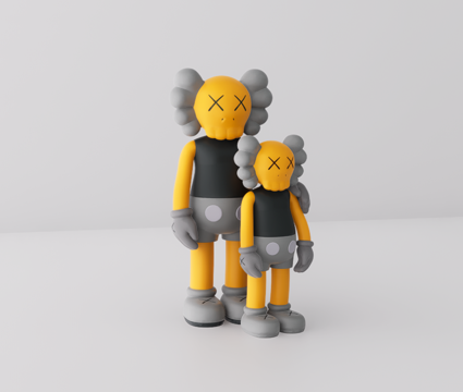 玩偶雕塑su模型