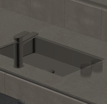 现代水槽 水池 洗菜池su模型