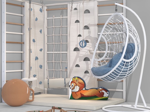  儿童攀爬架3d模型 