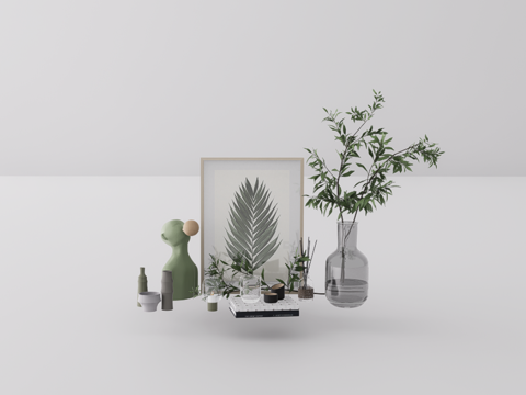 摆件组合su模型