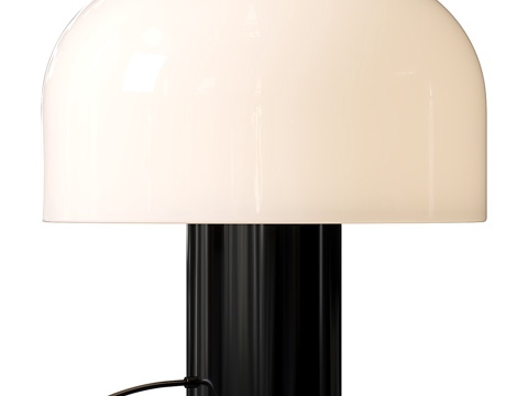  现代极简玻璃装饰台灯3d模型 