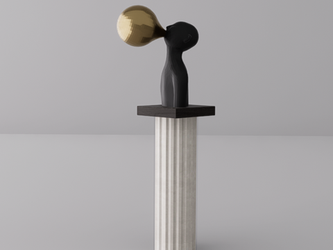 雕塑摆件su模型