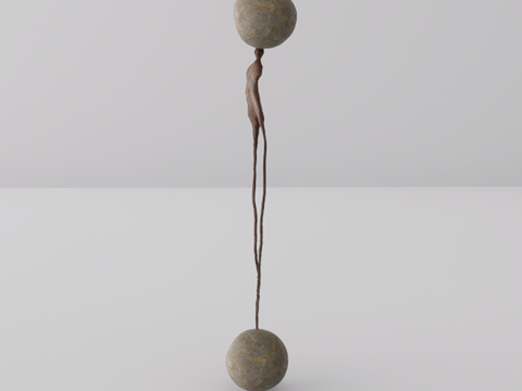 雕塑摆件su模型