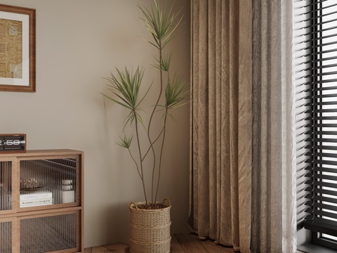 现代绿植 盆栽 植物su模型