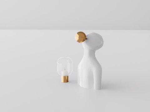 雕塑摆件su模型