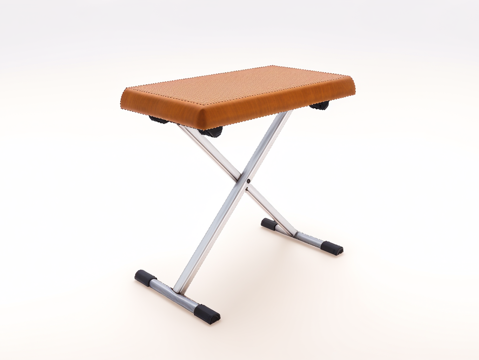 现代钢琴凳su模型