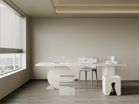 现代书桌椅su模型