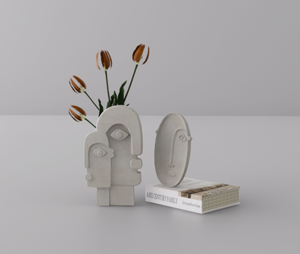 摆件组合su模型