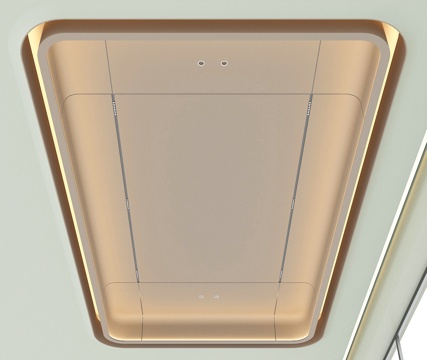 现代吊顶 圆弧吊顶 天花吊顶su模型