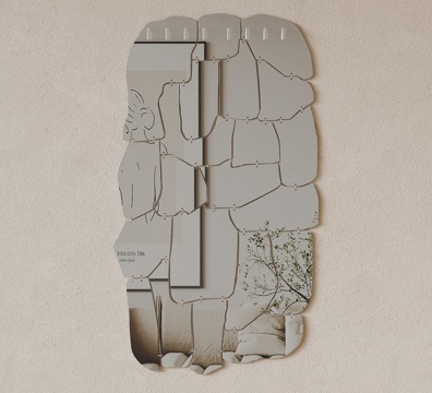 现代镜子 异形镜子su模型