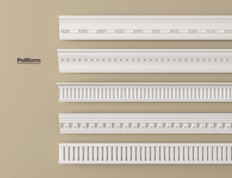 法式石膏线 石膏线条su模型