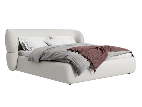  现代双人床3d模型 