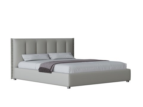  现代双人床3d模型 